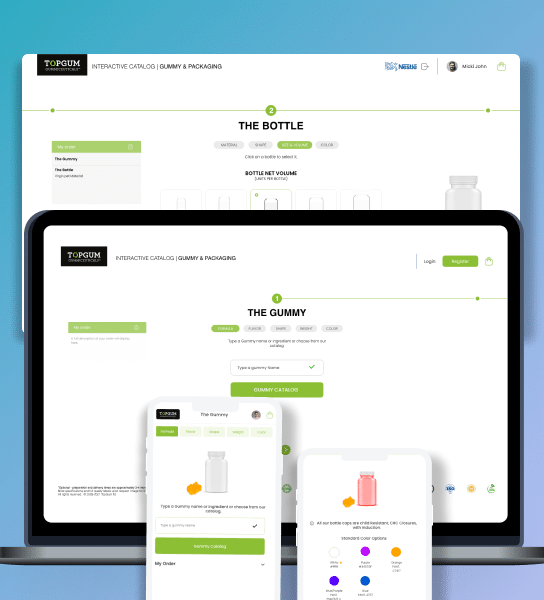 ui-db We Specified, Designed & Developed the TopGum App