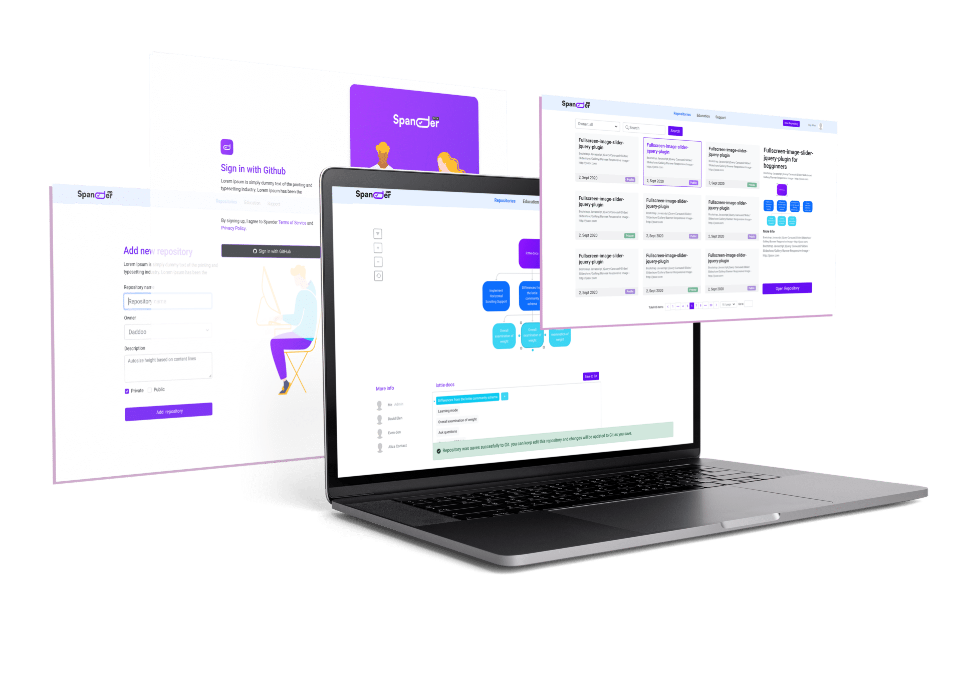 We Specified, Designed & Developed the Spander Platform – hero screenshot